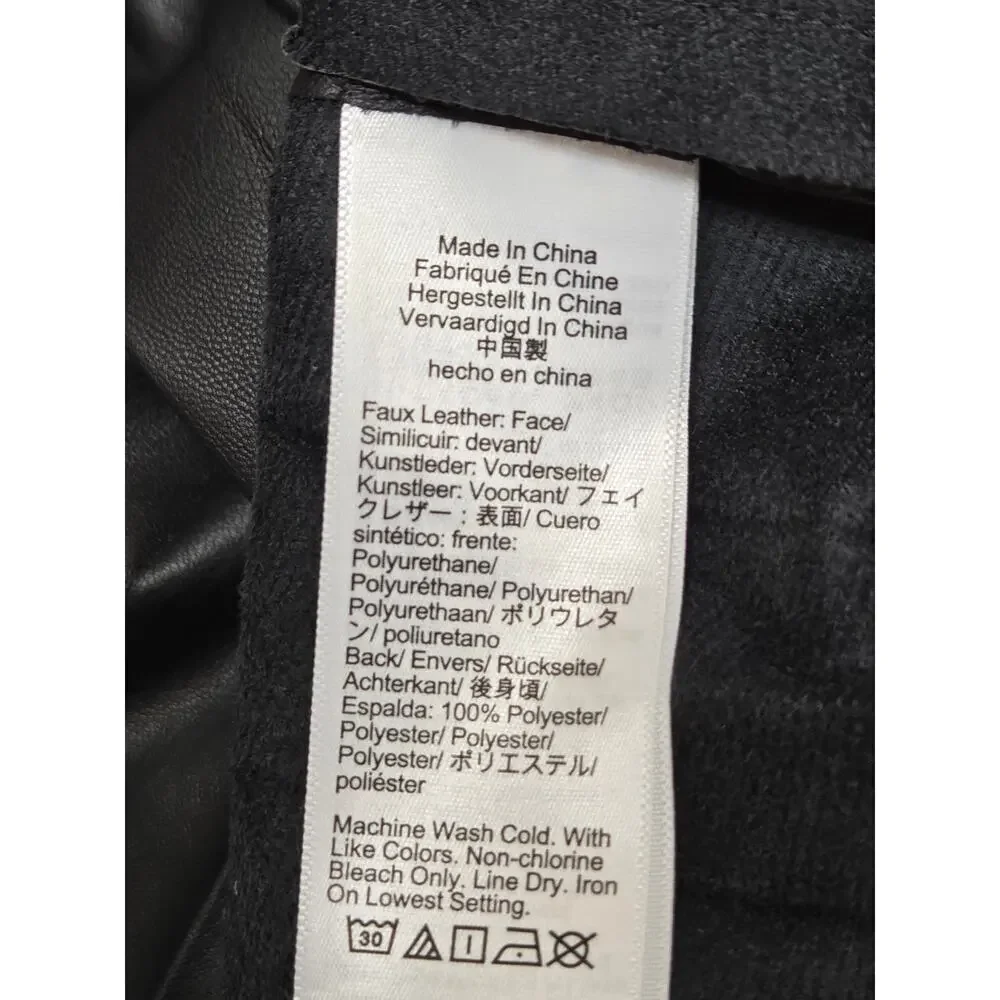 J.Crew Pleated Black Vegan Leather Midi Skirt 14 Long Classic Quiet Luxury